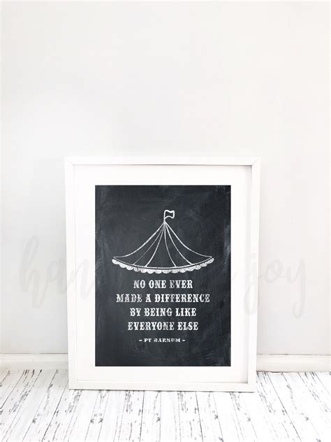 Greatest Showman Poster, PT Barnum Quote Poster, Printable Poster ...