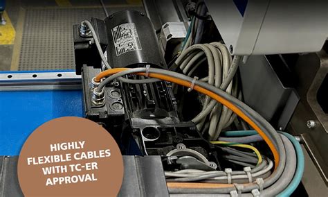 Highly flexible TC-ER cables for use in drag chain systems