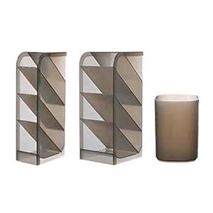 LOSA Plastic Desktop Stationary Organizer Paint Markers Pen Holder Rack ...