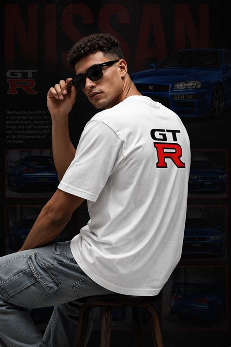 Ni GTR Inspired Art White Cotton T-shirt – 13 Store