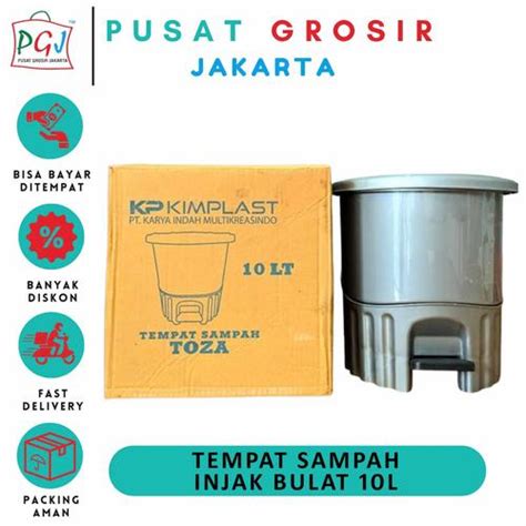 Jual Tempat Sampah Injak Bulat 10L Unik Tong Sampah Dapur Kamar Murah ...
