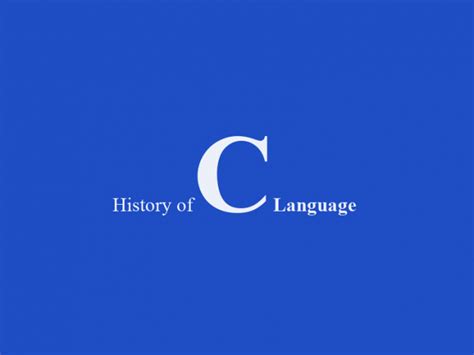 History of C Programming Language 的图像结果