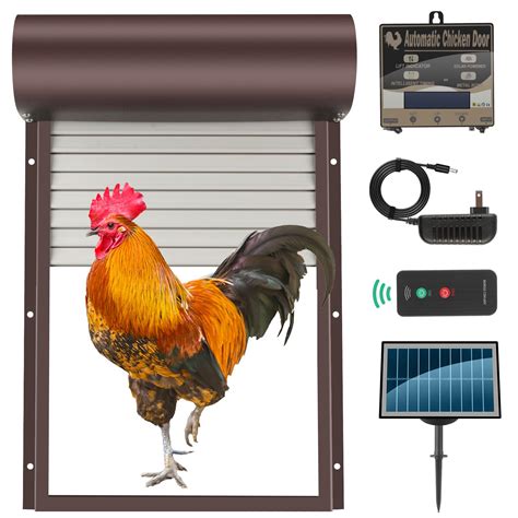 Buy Kemogomo Automatic Chicken Coop Door Solar Powered, Chicken Coop ...