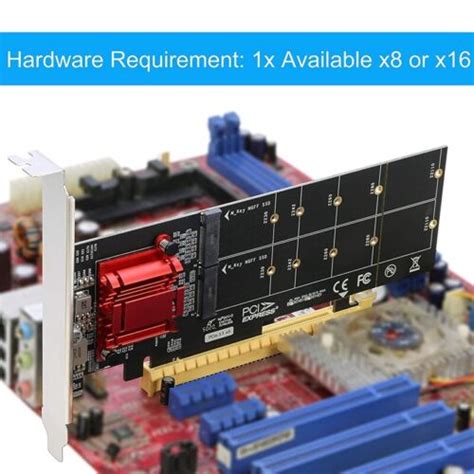 NVMe PCIe Adapter,M.2 NVMe SSD to PCI-E 3.1 X8/X16 | Ubuy India