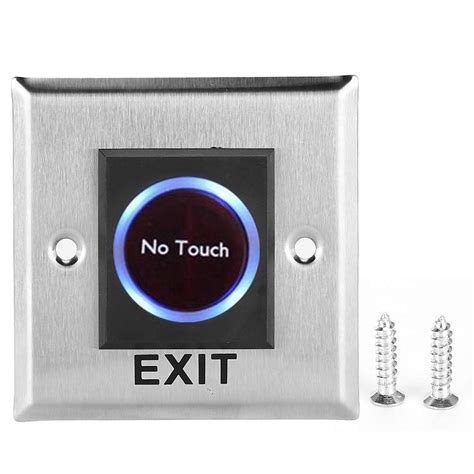 Buy IR Sensor Button, No Touch Door Release Exit Button with Backlight ...