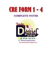 Image result for CRE Form 1 Introduction