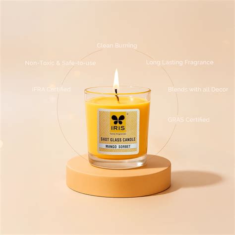 IRIS Shot Glass Candle - Mango Sorbet – IRIS Home Fragrances