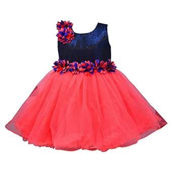 Buy Wish Karo Baby Girls' Knee Length Dress (bx1005tnw_12-18 Months ...