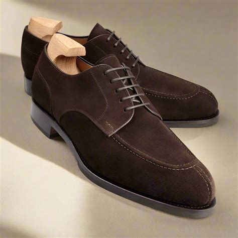 Dark Brown Suede Leather Derby Formal Lace Up Shoes for Men ⭐⭐⭐⭐⭐ – The ...