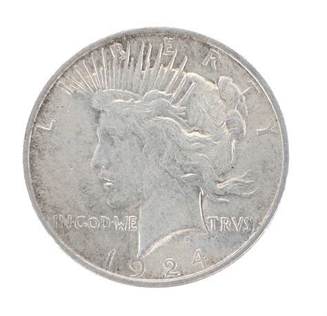 Lot - 1924 SILVER PEACE DOLLAR