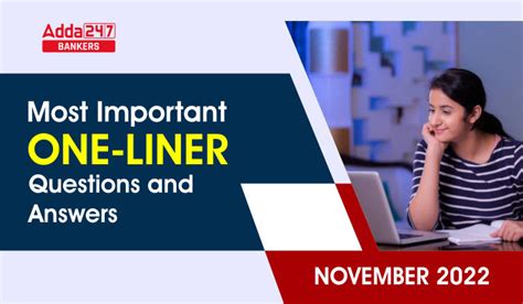 Current Affairs One Liners November 2022: Download Questions & Answers PDF