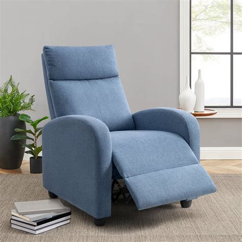 Buy Homall Fabric Recliner Chair Adjustable Modern Home Theater Seating ...