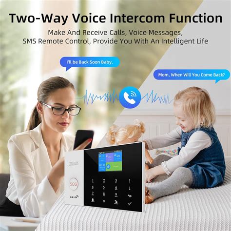 ACJ-405 WiFi GSM Touch Home Security Burglar Alarm System with Mobile ...