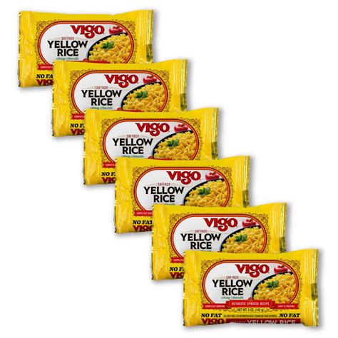 Buy Vigo Authentic Saffron Yellow Rice, Low Fat, 5oz (Pack of 6) Online ...