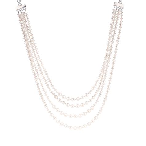 Luxe Layered Freshwater Pearl Necklace – 92.5 Silver | Aadyaa