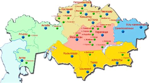 Карта кокчетавской области с населенными пунктами подробная ...