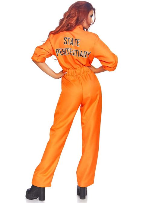 Orange Prison Jumpsuit, Women's Costumes | Leg Avenue