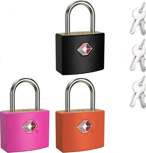 Godrej MyLock Candy Baggage Lock with 2 Keys (Pack of 4,Multicolor ...