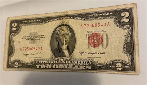 Series B 1953 $2 Dollar Bill Red Seal | eBay