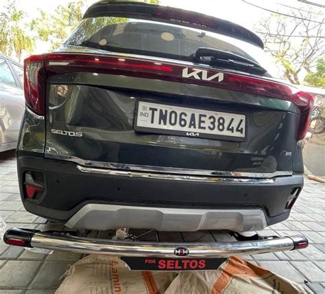 Kia Seltos Diesel fitted with Rear Bumper guard R... | Carspark Pro ...