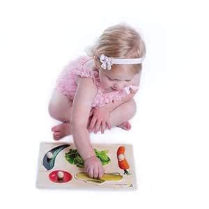 Edushape Large Knob Vegetable Puzzle (5 Pieces) : Amazon.in: Toys & Games