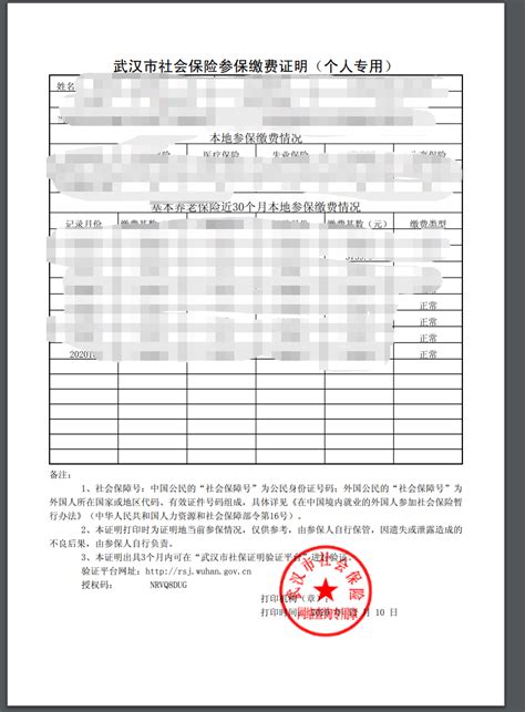 湖北省武汉市个人社保参保证明打印 - 简书