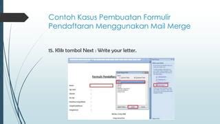 Image result for Contoh Mail Merge Excel