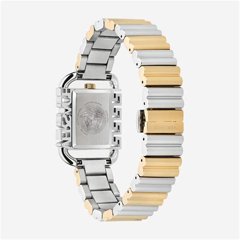 Versace Unisex Quartz Silver Dial Analog Stainless Steel Watch ...