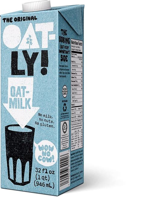 Oatly Oat Milk Original 32 oz Pack of 6 - Gluten Free, Dairy Free ...