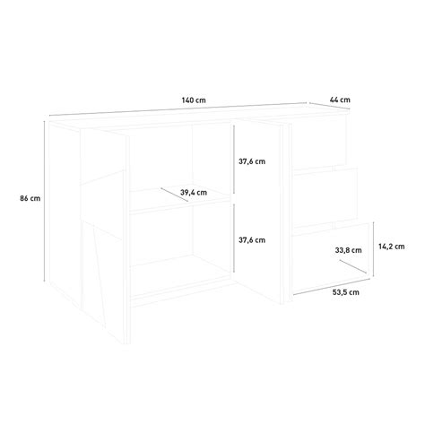 Buffet AHD Amazing Home Design Buffet salon et chambre design 2 portes ...