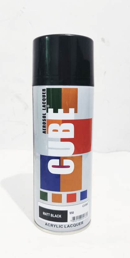 CUBE CUBE MATT BLACK SPRAY Black Spray Paint 400 ml Price in India ...