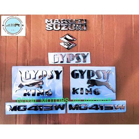 Maruti Gypsy 410 OR 410W (Old) Model Emblem KIT Gypsy Spare Parts ...