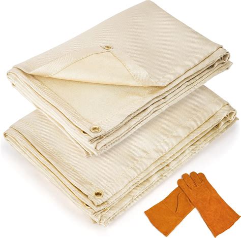 Amazon.com: 2-Pack Welding Blanket 4x6 feet - Fire Retardant Insulation ...