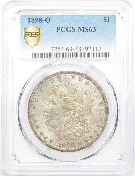 1898-O Morgan Silver Dollar $1 - PCGS MS63 - PCGS Gold Shield! PCGS ...