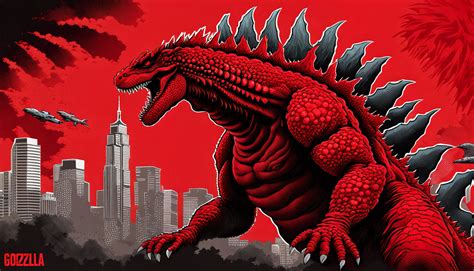 Evolved Godzilla Red by LandonProductions on DeviantArt
