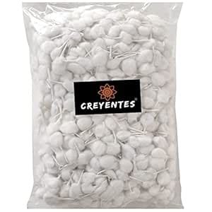 Buy CREYENTES® Phool Vaat GOL- Cotton Diya Batti for Puja Aarti Hawan ...