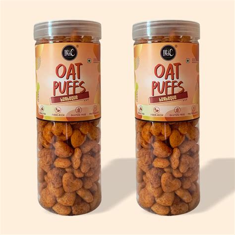 IRIE Oats Puffs Barbeque | Crunchy Healthy Snack | High Fiber & High ...