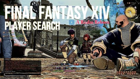 FFXIV ARR - Player Searching / Looking for Party - YouTube