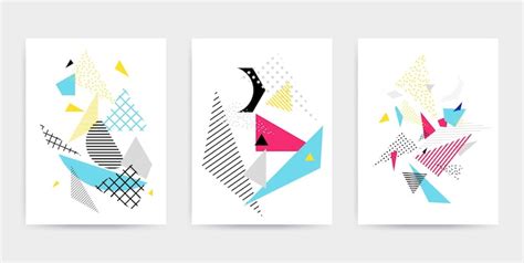 Kolorowy wzór geometryczny Pop-art z jasnymi, pogrubionymi blokami ...