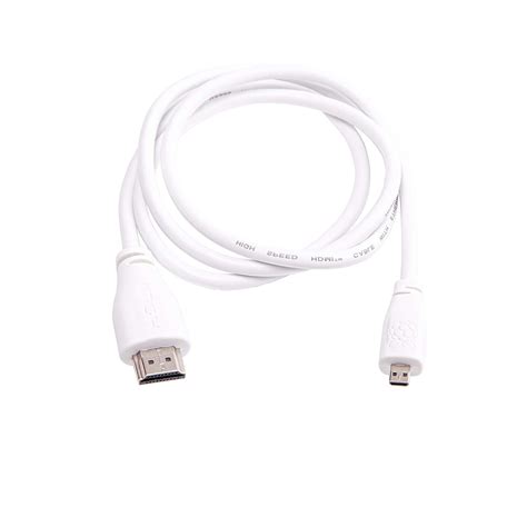 Raspberry Pi Official Micro-HDMI (Male) to Standard HDMI (Male) Cable ...
