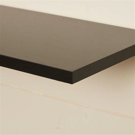 Buy Helios Luke Black Engineered Wood Floating Shelf - Set of 2 from ...