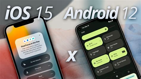 iOS 15 vs Android 12 的图像结果