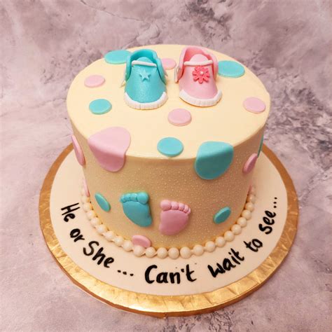 Baby Shower Cake with Booties | Order Designer Cakes Online in ...