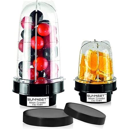 Buy Sunmeet Bullet Jar for Mixer Grinder Set of 2 (530 ML & 350 ML ...