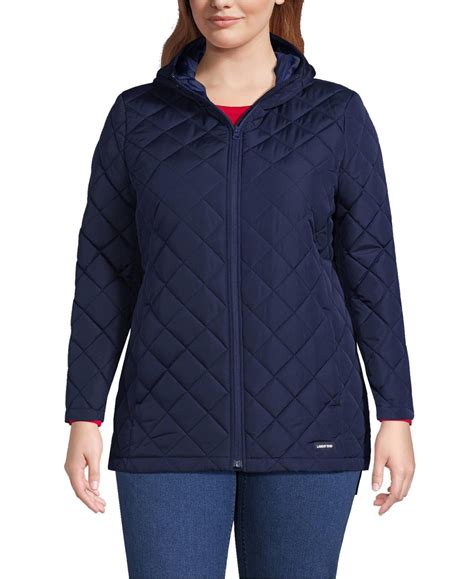 Lands' End Women's Plus Size Insulated Jacket In Deep Sea Navy | ModeSens