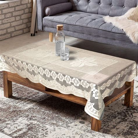 Buy Center Table Cover - Floral Design, Stain & Waterproof | 4 Seater ...