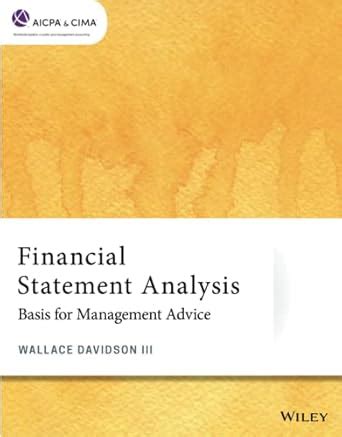 Buy Financial Statement Analysis: Basis for Management Advice Book ...