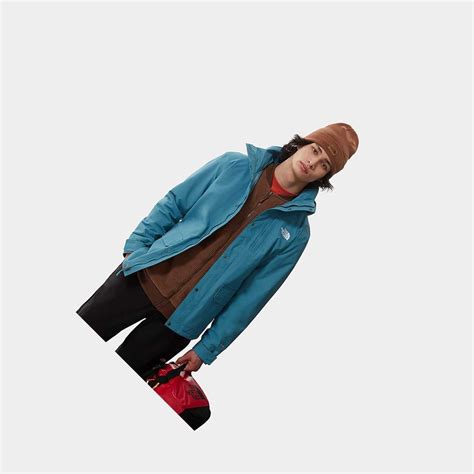 The North Face 3 In 1 Jackets On Sale - Blue Men Pinecroft Triclimate