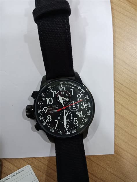 Invicta Fabric I-Force Chronograph Black Dial Analog Watch for Men ...