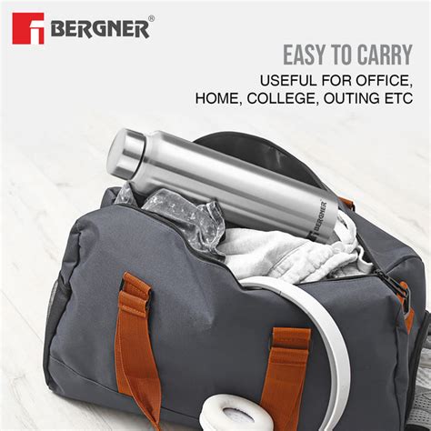 Walking Stainless Steel 3 Pcs (1000ml each) Water Bottles - Silver